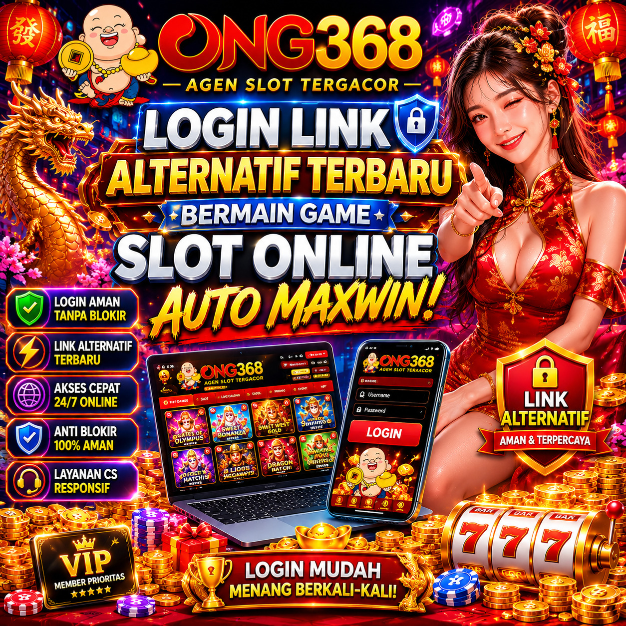 ONG368 | Login Link Alternatif Terbaru Bermain Game Slot Online Auto Maxwin